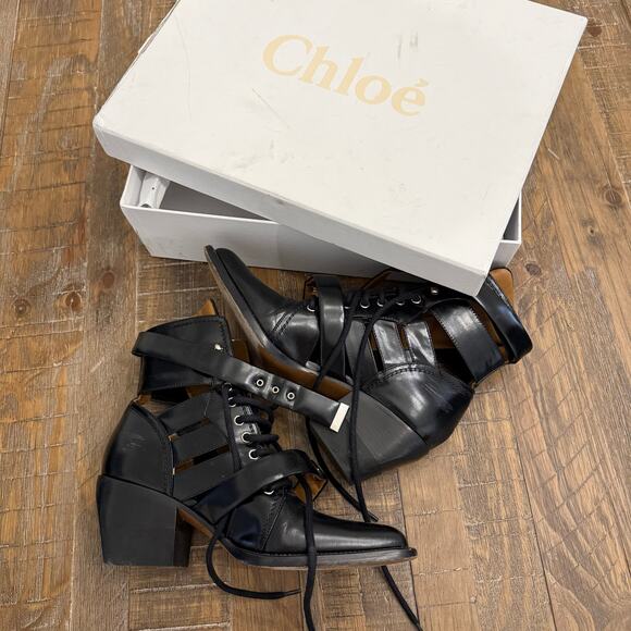 Chloe black boots with box size 40 - Picture 3 of 10
